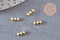 Element à coller zamac doré et zircon AB 57x2.2mm, x2 (G5252)