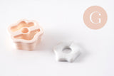 PHOTO 5 CHOIX A FAIRE Emporte-Pièce Pâte polymère Fleur créole interchangeable 20mm, x1 (G10957) VALIDE