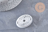 Emporte-Pièce Pâte polymère Ovale Fleur créole interchangeable 40mm, x1 (G10997)