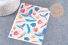 Feuille de transfert polymère – Perroquets multicolores 14x10 cm, x1 (G10771)
