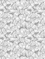 Feuille de transfert polymère – fleurs tropicales 14x10 cm, x1 (G10786)