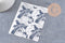 Feuille de transfert polymère – fleurs tropicales fond noir 14x10 cm, x1 (G10785)