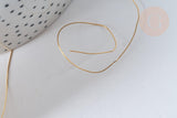 Fil d'acier inoxydable doré IP 0.4mm, x1 Mètre (G7699)