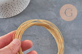 18K Gold Plated Copper Twisted Wire 1mm, x1 meter (G11243)