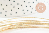 Fil métallique laiton doré torsadé fin 0.8mm, x1 mètre (G9643)