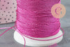 Fil rose fuchsia métallisé 0.8mm, x 1 mètre (G2315)