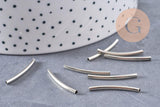 Grand tubes platine 35mm, x50 (7.10gr) (G2800)