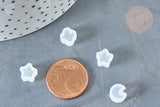 Moules petits en silicone lune, fleur pour résine 8~8.5mm, x2 (G8329)