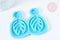 Moule feuille fabrication boucles pendentif résine, un moule en silicone pour réaliser des bijoux avec inclusion en résine, x1 G8234