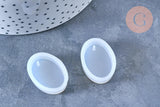 Moule en silicone ovale pendentif 28mm, x1 (G6948)