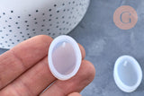 Moule en silicone ovale pendentif 28mm, x1 (G6948)