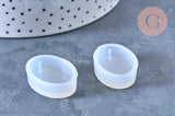 Moule en silicone ovale pendentif 28mm, x1 (G6948)