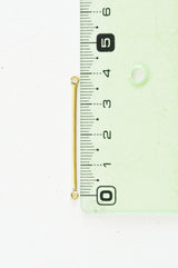 Pendentif connecteur barre ronde laiton brut sans nickel,barre laiton,pendentif barre,40mm, X10 (G4877)