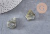 Pendentif diamant labradorite 21mm,Pendentif pour bijoux, pendentif pierre, pierre naturelle, pendentif rose,labradorite naturel, G3943