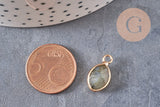 Pendentif goutte labradorite facettes,pendentif pierre,bijou pierre,labradorite naturel,17mm, x1 G3060