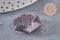 Pendentif hexagone améthyste violette, pendentif pierre, améthyste naturelle, 29mm x1 (G0587)