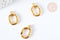 Pendentif ovale acier inoxydable 304 doré 18,5mm,pendentif sans nickel pour création bijoux, x1 G7390