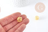 Pendentif rond Bola harmonie carillon laiton doré 17mm (DIAMETRE INTERIEUR 12 MM), x1 (G6607)
