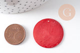 Pendentif rond nacre, pendentif coquillage, coquillage naturel,création bijoux, 30mm, x1 (G1053)