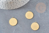 Pendentif système solaire acier 201 inoxydable dore 19.5mm, x1 (G6127)