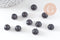 Perle abacus cristal facetté noir 10mm, x 10 perles (G8265)