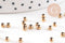 Perle intercalaire ronde acier inoxydable IP 304 doré 3mm, x50 (G9844)