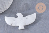 Perle oiseau aigle pierre naturelle 40mm, x1 (G10332)