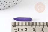 Perle pointe howlite violette, howlite naturelle, perle violette, perle pierre, x10 perles ou x1 fil de 80 (G1495)