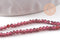 Perle ronde grenat naturel facetté 2mm, x1 fil de 38cm (G9980)