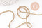 Perle rondelle cristal or 2x1.5mm x1 fil de 35cm (G6138)