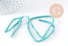 Perle rondelle howlite turquoise 4mm, howlite naturelle,perle turquoise,perle pierre,création bijoux,fil de 92 perles x1 (G1554)