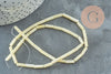 Perle tube nacre jaune naturelle 9mm,nacre jaune ,le fil de 38cm, x1 (G6751)