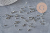 Crimp Beads Platinum Brass 3x2mm, x2 grams (G11207)