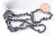 Perles chips en obsidienne neige naturelle 5-8mm, x1 fil de 90 cm(G1266)