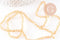 Perles cristal toupies facette orange transparent, cristal jaune, bicone facette,3mm, fil de 45 cm, x1 (G2600)