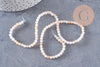 Perles jade naturel rose pâle4mm, x1 fil de 37cm (G3858)