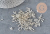 Perles rocaille Tube argentée 6mm x 2mm, x5gr (G6440)-Perles-Gingerlily Perles