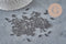Perles rocaille Tube noires 6x2mm, Fournitures créative, perles rocaille, perle verre noir, x 10gr G2461