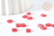Perles rocaille carré verre rectangle rouge transparent,création bracelet, perle tila,4.5mm,2 trous, x50 (4.8GR) (G7482)