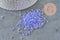 Perles rocaille tube verre bleu transparent 2.5mm, x1 sachet de 8g (G11401)-Perles-Gingerlily Perles