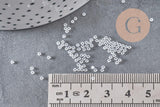 Perles rocailles Miyuki blanc nacré, Perles de rocaille japonaise White Lined Crystal ,perle rocaille perlage,15/0, 1.5mm, Sachet 10g (G3954)