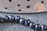 Perles rondelles cristal irisé 3mm, fil de 42cm, x1 (G0149)