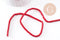 Perles rondes rondelles turquoise rouge 4x2mm, perles corail Heishi de synthèse, x1 fil de 45 cm (G0847)
