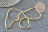 Perles toupies cristal jaune transparent irisé 3.5x2.5mm, x1 fil 38cm (G8593)-Perles-Gingerlily Perles