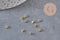 Cuentas triangulares separadoras de latón crudo chapado en oro de 3mm x10 VÁLIDO