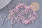 Petite Perles rocaille intérieur multicolore pastel 2-2.5mm, x10gr (G10398)