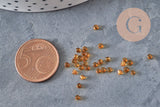 Small transparent gold seed beads 2mm, x 10gr (G11267)