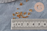 Small transparent gold seed beads 2mm, x 10gr (G11267)