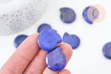 Pierre polie lapis lazulis naturel, pierre roulée lithothérapie, lapis lazulis naturelle,15-35mm, x1, G5609