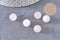 Pierre ronde quartz rose naturel non percée 10mm, x1 (G3966)